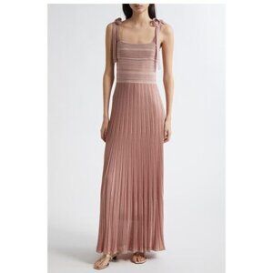 Zimmerman Wanderlust Dress, Metallic Blush, Zimmerman size 1 (fits S/M)